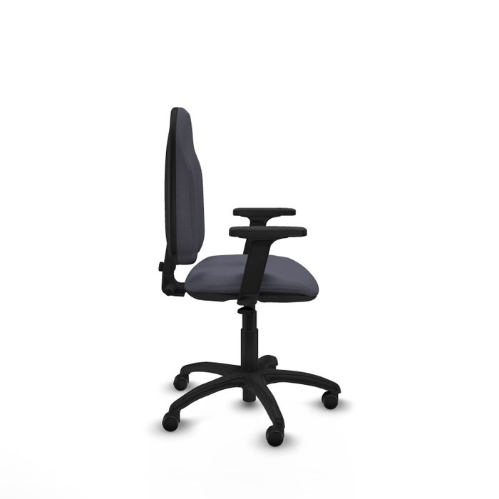 PIQUERAS Y CRESPO Chaise de bureau Algarra, tissu gris foncé, accoudoirs 2D PIQUERAS Y CRESPO Chaise de bureau Algarra, tissu gris foncé, accoudoirs 2D