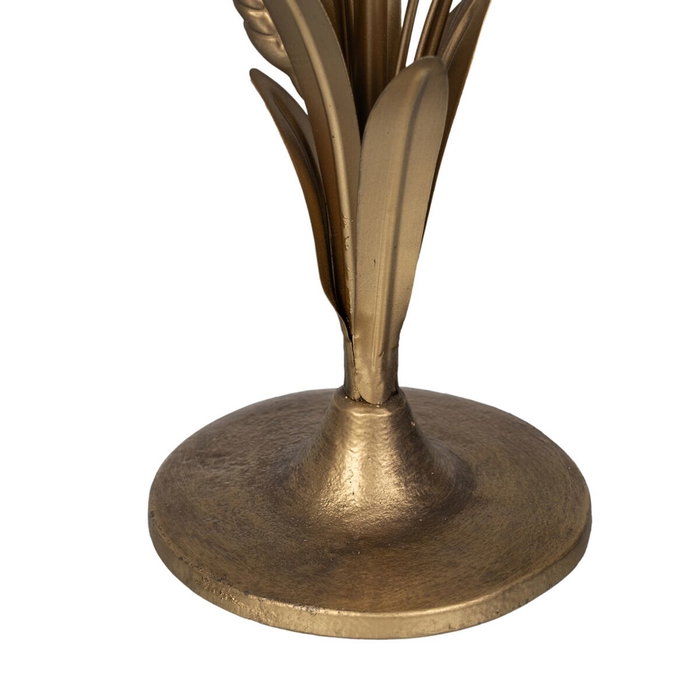 BigBuy Home Bougeoir Doré Fer Ø 23 cm BigBuy Home Bougeoir Doré Fer Ø 23 cm