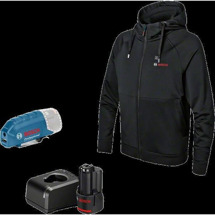 Bosch Professional Veste chauffante GHH 12+18V XA Taille M avec Batterie et Chargeur
