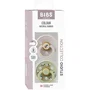 BIBS Studio Colour Sucette Ronde T2 Mushroom Mix - Pack de 2