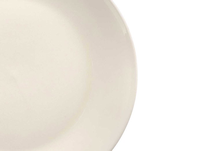 VESSIA Plat plat en porcelaine lisse blanc 27 cm, lot de 24 units
