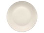 VESSIA Plat plat en porcelaine lisse blanc 27 cm, lot de 24 units