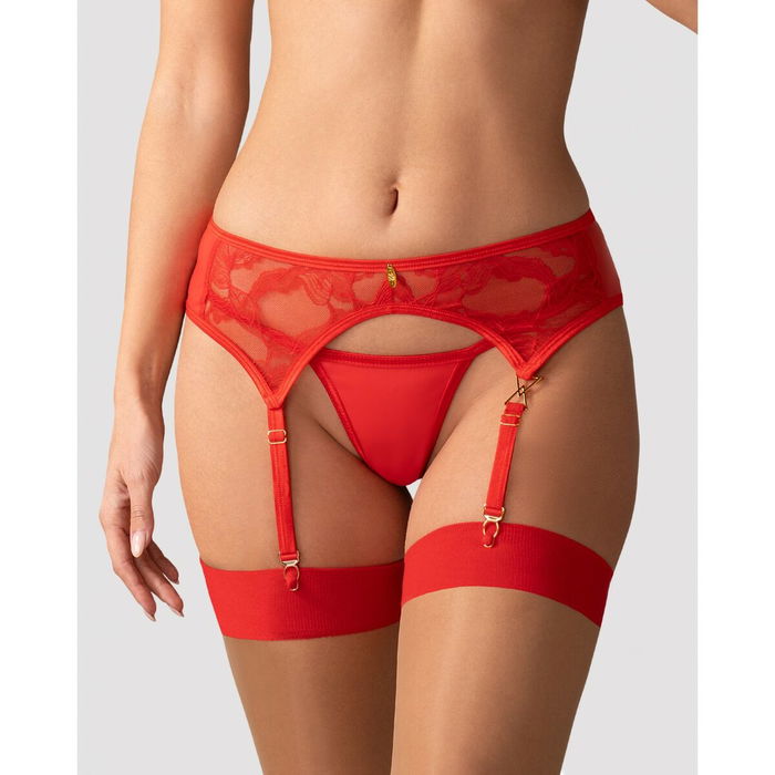 Jarretelle Obsessive Rouge XXL/XXXL