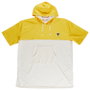 Jet Lag Poncho de bain Rose/Jaune avec capuche
