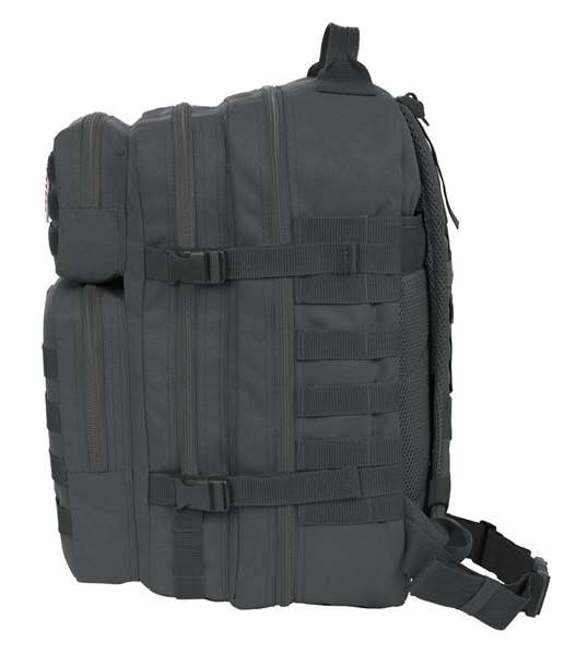 Safta Basic Sac à dos militaire portable 15,6 pouces, gris, dimensions 30x48x23 cm