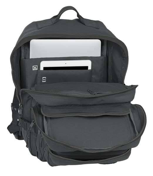 Safta Basic Sac à dos militaire portable 15,6 pouces, gris, dimensions 30x48x23 cm