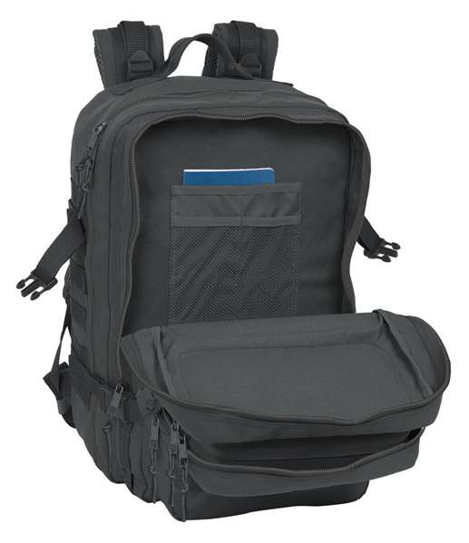 Safta Basic Sac à dos militaire portable 15,6 pouces, gris, dimensions 30x48x23 cm