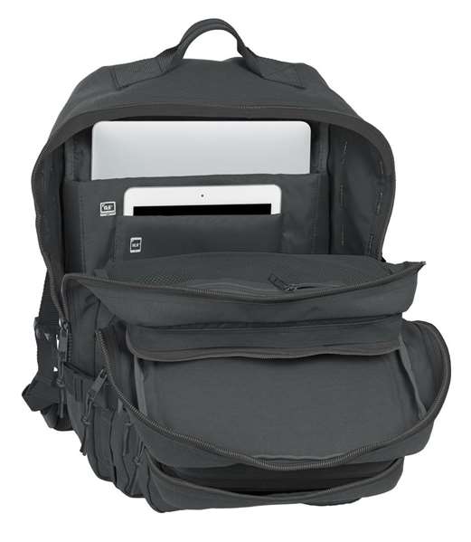 Safta Basic Sac à dos militaire portable 15,6 pouces, gris, dimensions 30x48x23 cm