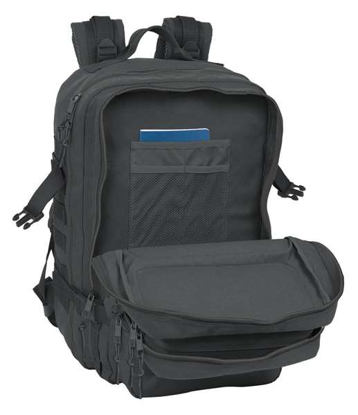 Safta Basic Sac à dos militaire portable 15,6 pouces, gris, dimensions 30x48x23 cm