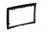 PER.PIC. Cadre de radio 2 DIN noir pour Renault Megane II