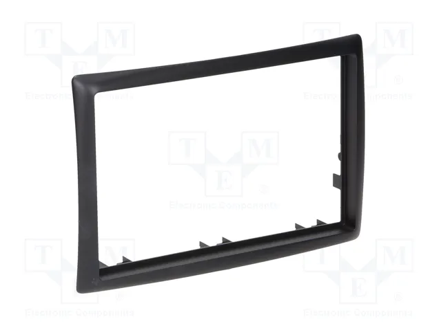 PER.PIC. Cadre de radio 2 DIN noir pour Renault Megane II