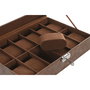 Boîte à bijoux Home ESPRIT Marron Polyuréthane Verre Bois MDF 30 x 20 x 8 cm