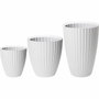 Garden ID Pot de fleurs Fancy Blanc 40 x 42 cm