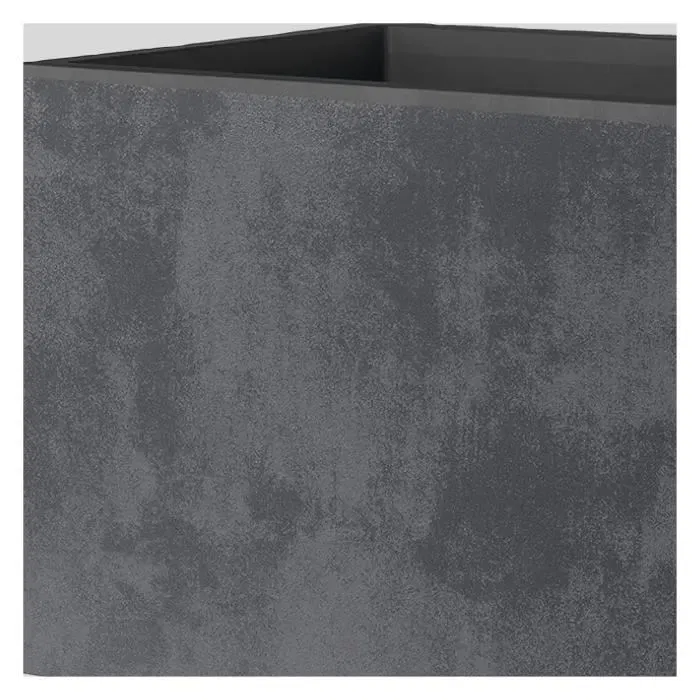 Deroma Pot de fleurs Cube Millennium R Anthracite avec réserve d'eau et roulettes - 49 x 49,5 cm - 80 L - Résistant au gel et aux UV - Matière recyclée Deroma Pot de fleurs Cube Millennium R Anthracite avec réserve d'eau et roulettes - 49 x 49,5 cm - 80 L - Résistant au gel et aux UV - Matière recyclée