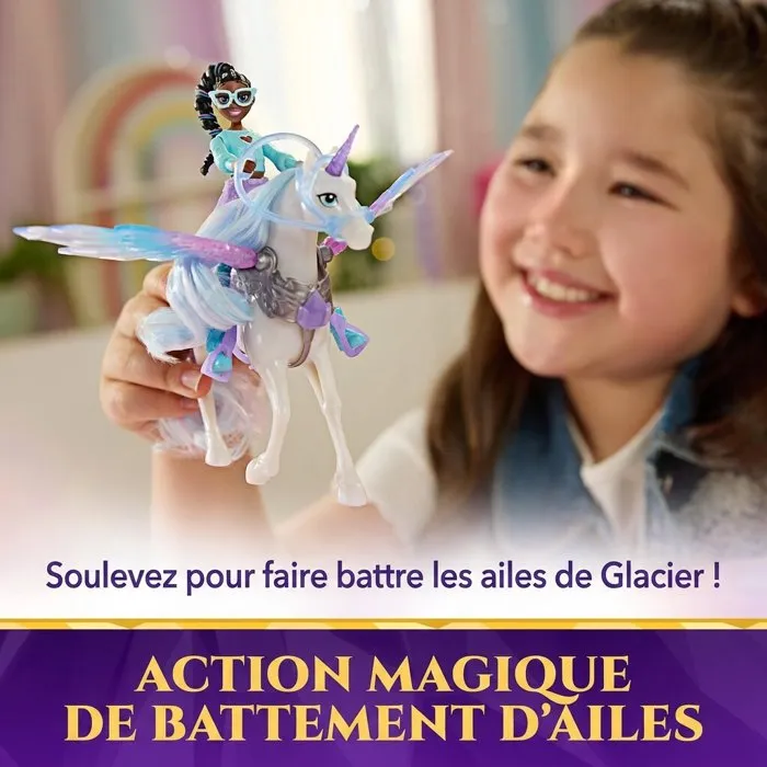 Spin Master Layla et Glacier Ailes Magiques L'École des Licornes - Poupée + Licorne