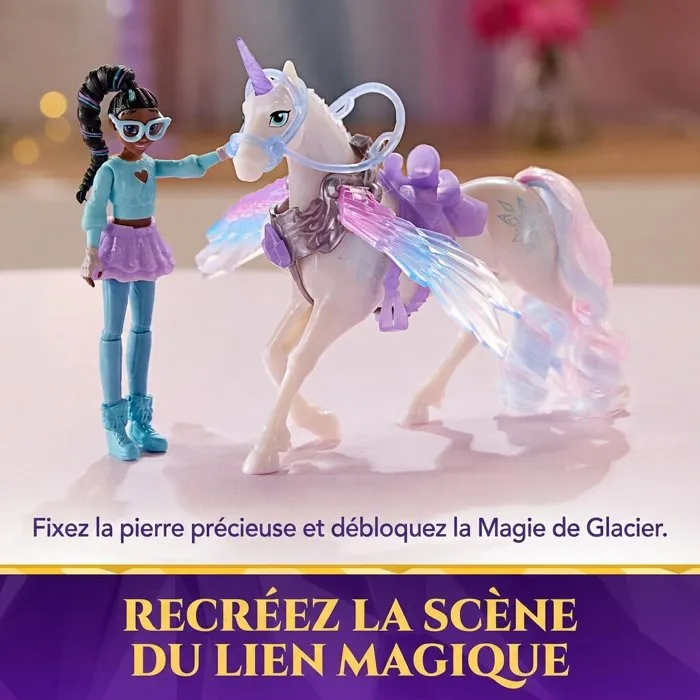 Spin Master Layla et Glacier Ailes Magiques L'École des Licornes - Poupée + Licorne