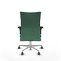 Piqueras Y Crespo Silla Albacete confidente, Vert émeraude, Mécanisme synchrone, Base aluminium