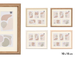 GIFTDECOR MARCO CANTO Lot de 12 cadres pour 5 photos - Assortiment de couleurs