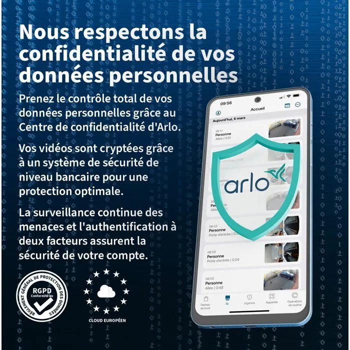 Arlo Essential 3 Kit de 2 caméras extérieures 2K 360° - Surveillance WiFi avec vision nocturne Arlo Essential 3 Kit de 2 caméras extérieures 2K 360° - Surveillance WiFi avec vision nocturne