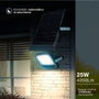 GSC Evolution Projecteur solaire LED Pamol 50W 6500K Noir avec capteur de mouvement et crépusculaire
