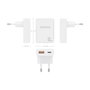 Chargeur mural Aisens ASCH-30W2P074-W Blanc 30 W