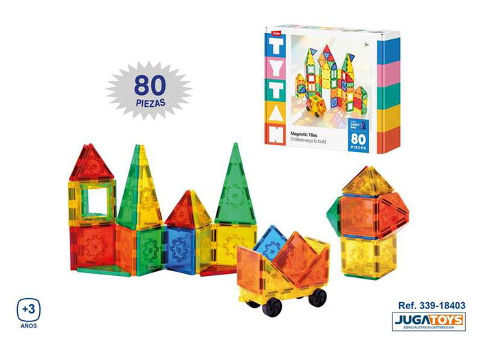 Zuru Jeu de construction Magnético Tytan 80 pièces