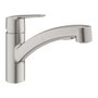 Grohe Mitigeur de cuisine Supersteel avec douchette extractible, bec pivotant 90°