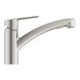 Grohe Mitigeur de cuisine Supersteel avec douchette extractible, bec pivotant 90°