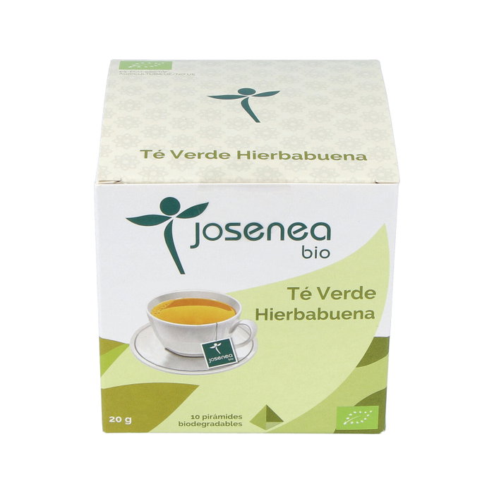 JOSENEA Thé Vert Menthe Verte Bio 10 Sachets Pyramide Infusion JOSENEA Thé Vert Menthe Verte Bio 10 Sachets Pyramide Infusion