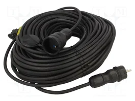 KEL Rallonge réseau H05RR-F 3G1,5mm2 50m noir
