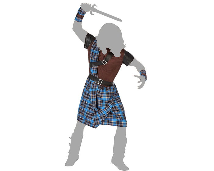 Déguisement écossais homme adulte William Wallace Bleu XL Déguisement écossais homme adulte William Wallace Bleu XL