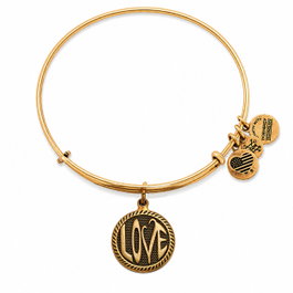 Alex And Ani Bracelet LOVE II Doré