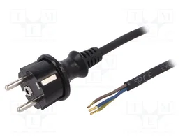 PLASTROL Câble d'alimentation H05RR-F 3x1mm² 1,5m CEE 7/7