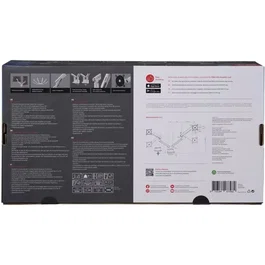 One For All Support de bureau Dynamic à double bras pour écran 13-35" - Blanc - Compatible VESA 100 - Jusqu'à 10 kg