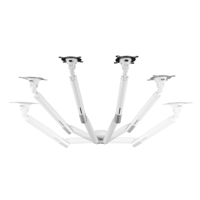 One For All Support moniteur Dynamic - Vesa 100 - Double Bras - 13 à 35'' - Blanc