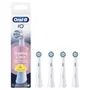 Oral-B iO - Pack de 4 recharges de brosses à dents - Soin Doux pour gencives sensibles - Blanc