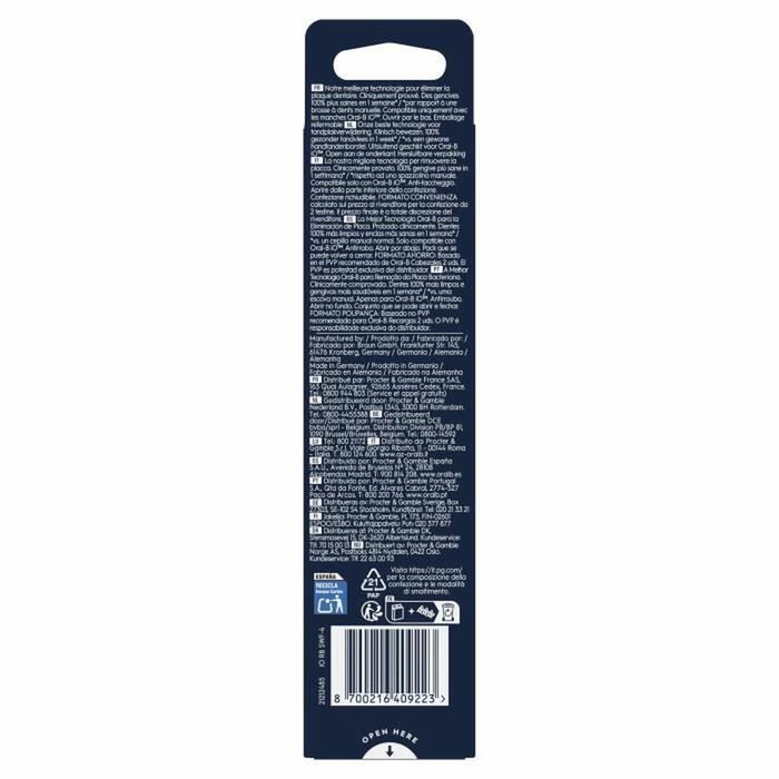 Oral-B iO Gentle Care Blanc - Pack de 4 recharges