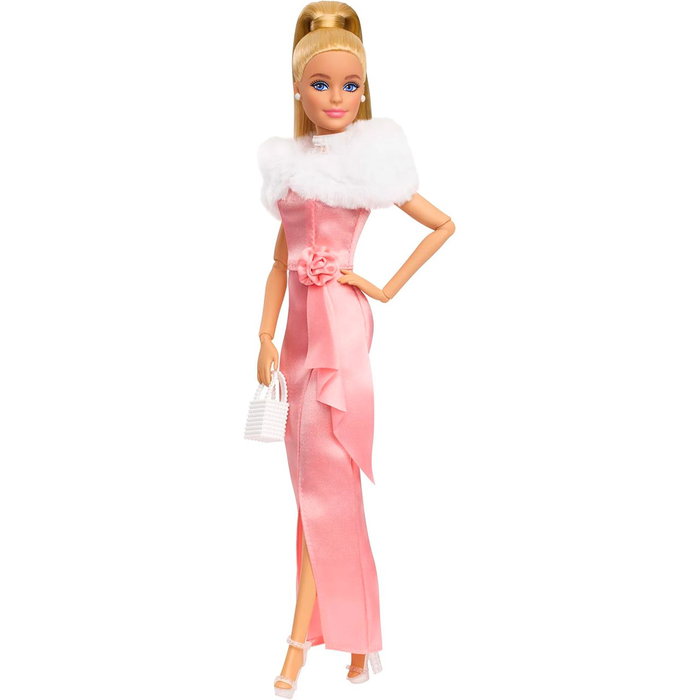 Barbie Muñeca Clásica Barbie Noche Encantada Jhd25, Collection Replay The Classics, Poupée Articulée avec Robe Satinée et Stole Barbie Muñeca Clásica Barbie Noche Encantada Jhd25, Collection Replay The Classics, Poupée Articulée avec Robe Satinée et Stole