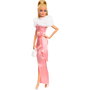 Barbie Muñeca Clásica Barbie Noche Encantada Jhd25, Collection Replay The Classics, Poupée Articulée avec Robe Satinée et Stole