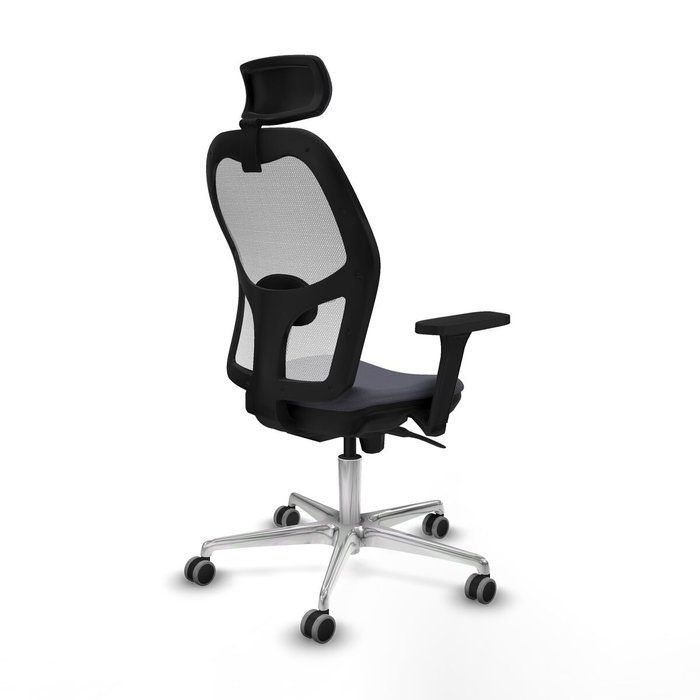 Piqueras y Crespo Chaise de Bureau avec Appui-tête 3D086G2 Gris foncé Piqueras y Crespo Chaise de Bureau avec Appui-tête 3D086G2 Gris foncé