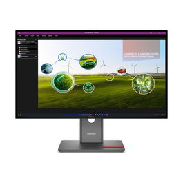 Lenovo 64A7GAT6EU Moniteur Écran PC 27" P27Q-40 - QHD 2560x1440, 60 Hz, IPS, HDMI, DisplayPort - Noir