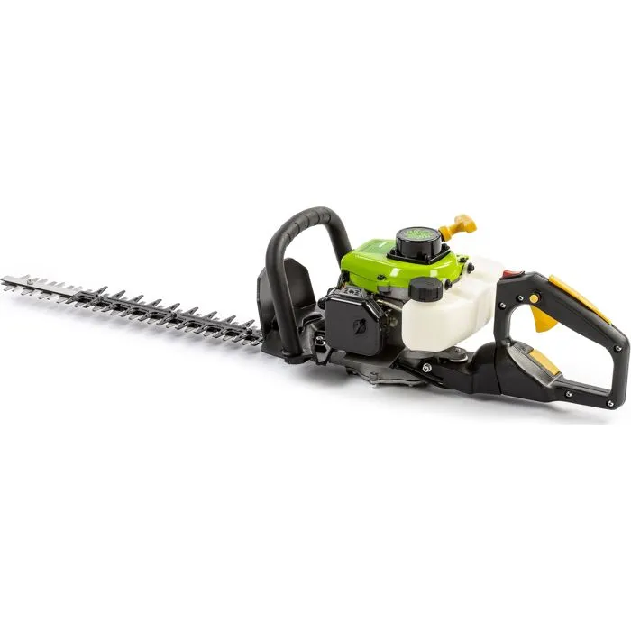 Fieldmann - Taille-haie thermique 26 cc 2 temps, lame de coupe 51 cm x largeur de 24 mm, pour haies et branches épaisses