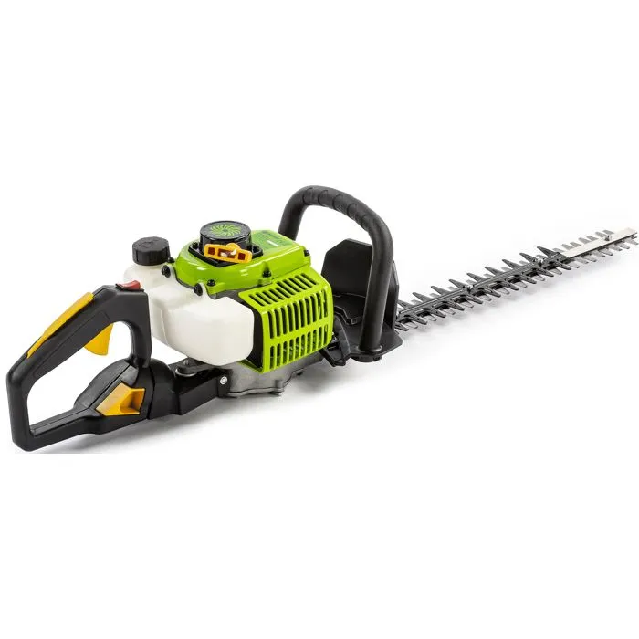 Fieldmann - Taille-haie thermique 26 cc 2 temps, lame de coupe 51 cm x largeur de 24 mm, pour haies et branches épaisses