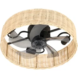 Farelek Alyzia Ventilateur de Plafond à Moteur DC 40 cm, Silencieux et Économe en Énergie - Design Contemporain pour Pièces Petites et Moyennes