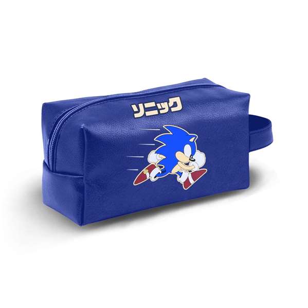 Karactermania Trousses de voyage Sonic The Hedgehog Brick PLUS - Nécessaire de voyage avec compartiment à fermeture éclair, azul 13 x 27 x 13 cm Karactermania Trousses de voyage Sonic The Hedgehog Brick PLUS - Nécessaire de voyage avec compartiment à fermeture éclair, azul 13 x 27 x 13 cm