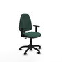 PIQUERAS Y CRESPO Chaise de bureau Algarra, Vert bouteille, Accoudoirs 1D