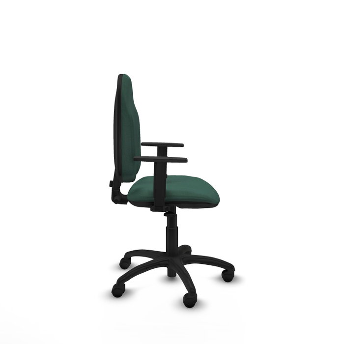 PIQUERAS Y CRESPO Chaise de bureau Algarra, Vert bouteille, Accoudoirs 1D