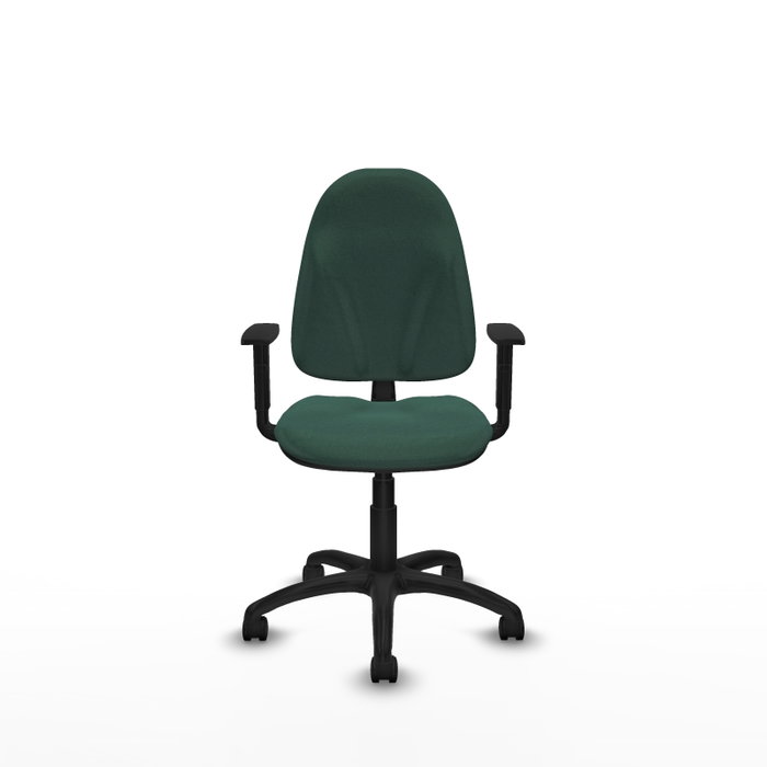 PIQUERAS Y CRESPO Chaise de bureau Algarra, Vert bouteille, Accoudoirs 1D
