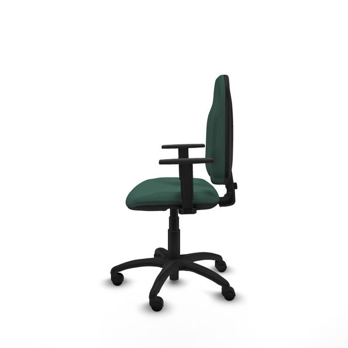 PIQUERAS Y CRESPO Chaise de bureau Algarra, Vert bouteille, Accoudoirs 1D