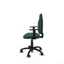 PIQUERAS Y CRESPO Chaise de bureau Algarra, Vert bouteille, Accoudoirs 1D